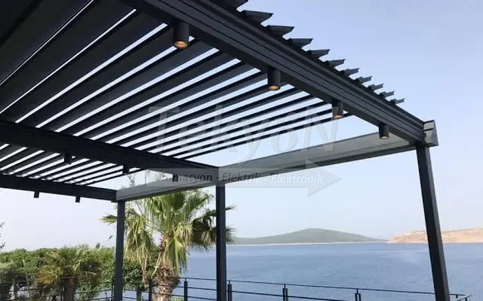Bio klimatik pergola sistemi