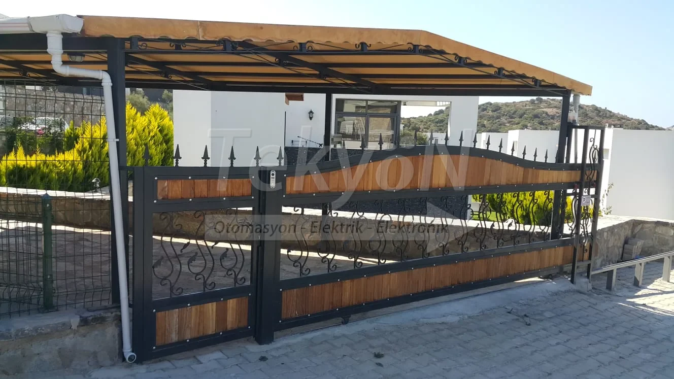 Deniz manzaralı pergola otopark uygulaması