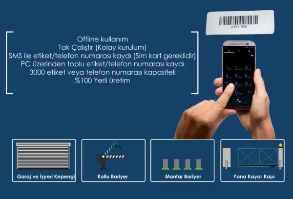 Nöron GSM ve UHF bariyer kontrol sistemi