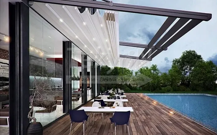 Otomatik tente pergola sistemi